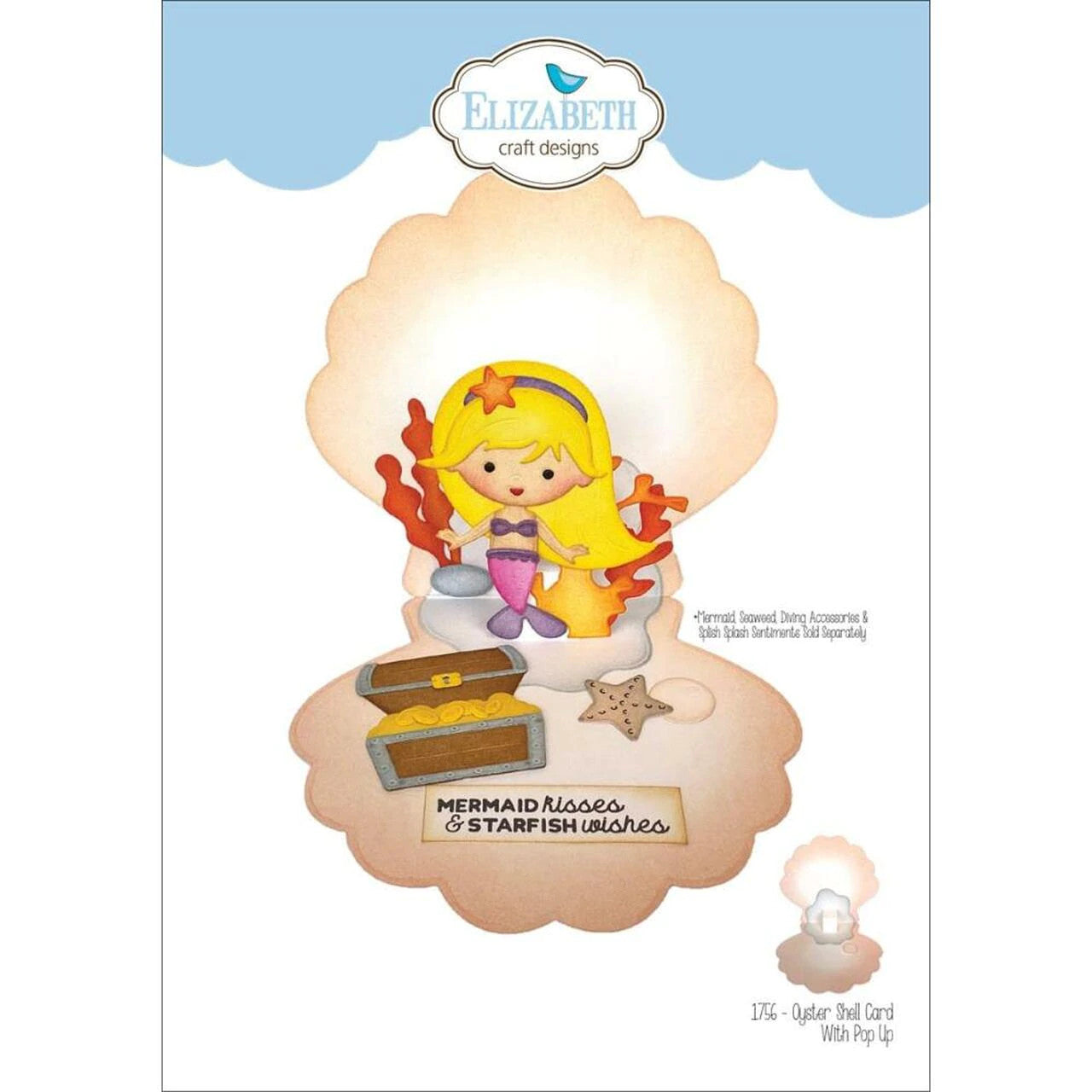 Elizabeth Craft Metal Die Oyster Shell Pop Up Card